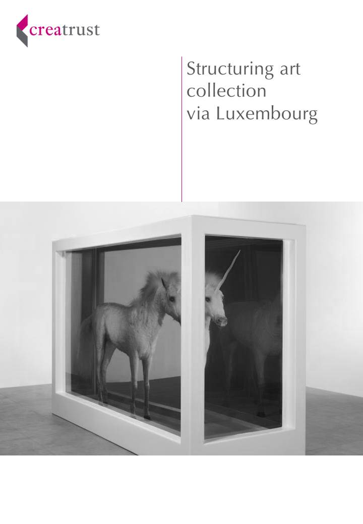 Creatrust Brochure | Structuring Art Collection